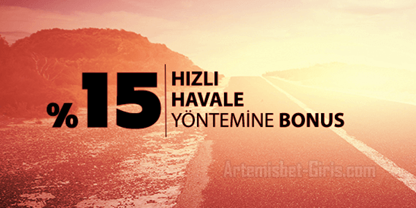 Artemisbet Hızlı Havale Yatırım Bonusu